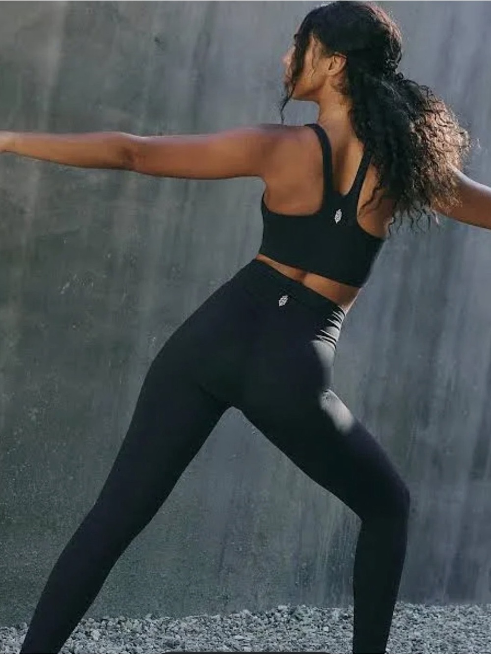 F.P. Movement women never better 7/8 length leggings color black size 6